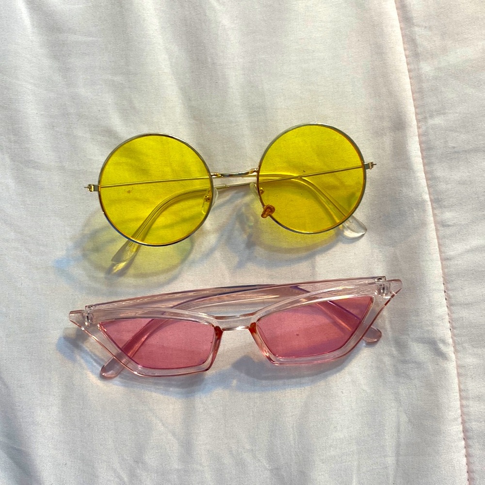 2 pairs of shein sunglasses